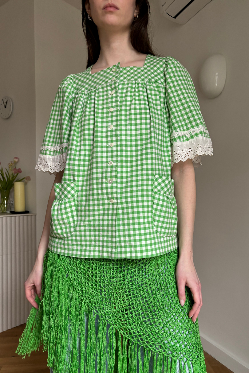 Green Checked Shirt