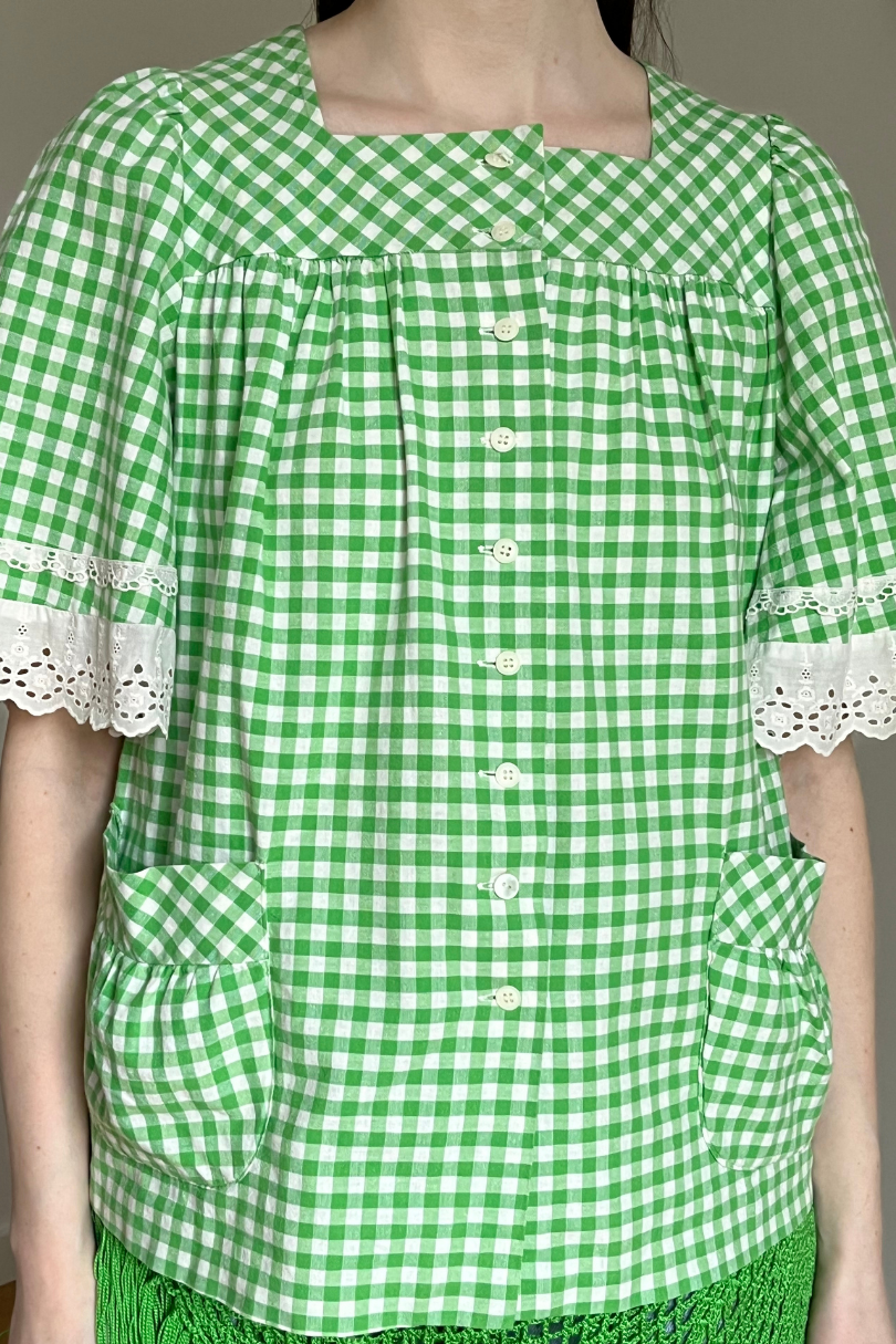 Green Checked Shirt
