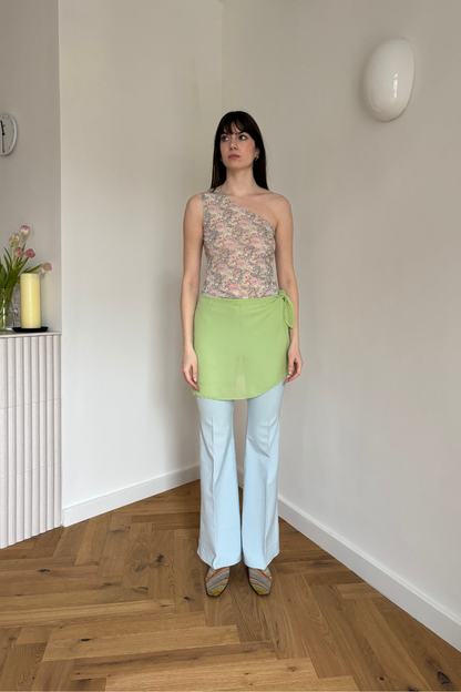 Green Scarf and Skirt