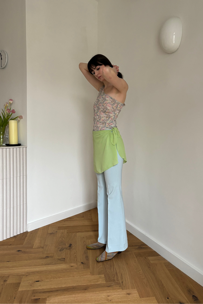 Green Scarf and Skirt