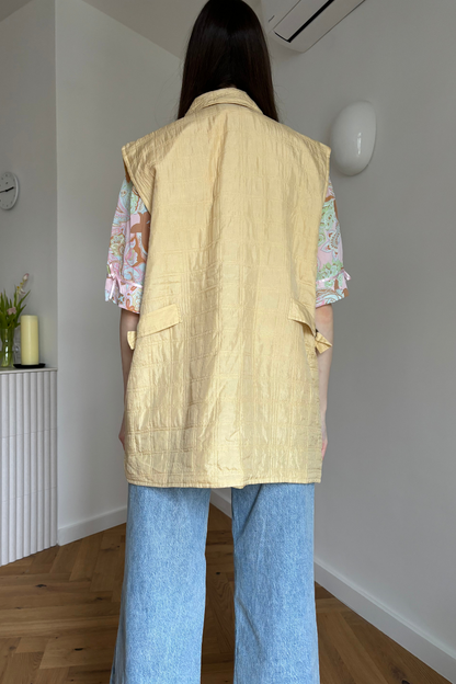 Yellow Silk Vest