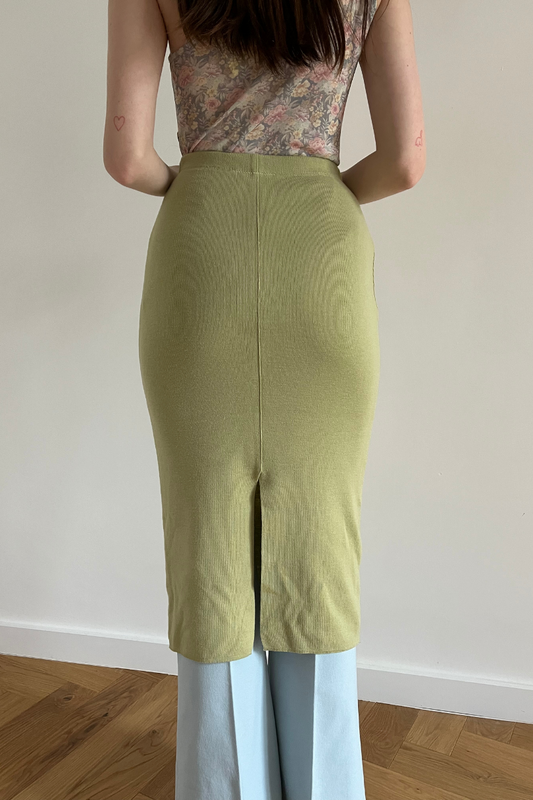 Light Green Knitted Skirt